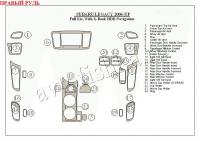 Subaru Legacy (06-09) декоративные накладки под дерево или карбон (отделка салона), полный набор, c G-Book HDD навигацией , правый руль