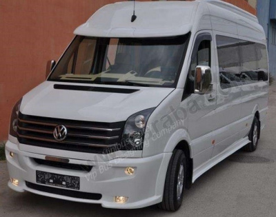 Volkswagen Crafter (06–11) Козырек лобового стекла, грунт (установка на герметик)